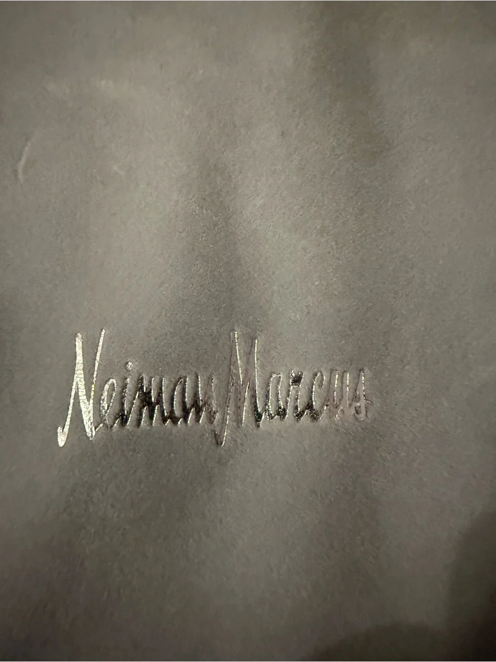 Neiman Marcus Gray Divided Sunglasses Jewelry Dust Bag Pouch 6.5x5